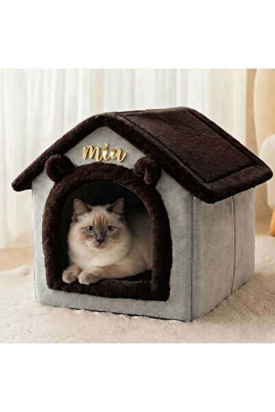 yeni sezon özel tasarımlı villa kedi köpek evi yatağı