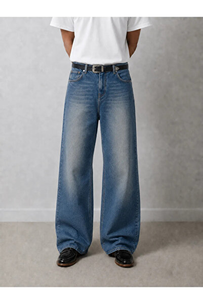 no7man Rigg - Ice Blue - Bootcut Luxury Street - 100% Cotton Denim - Men's Jeans