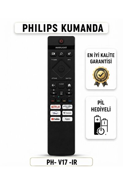 KUMANDA PH-V17 IR **PİL HEDİYELİ**