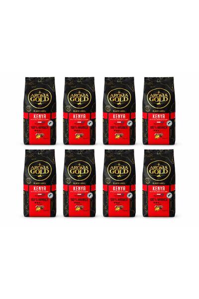 AROMA GOLD Cafea Premium Boabe - Black Label Kenya 100% Arabica 8x1 kg – Prăj...