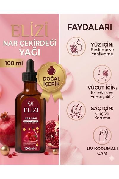 Elizi Nar Yağlı Bakım Yağı Doğal İçerik