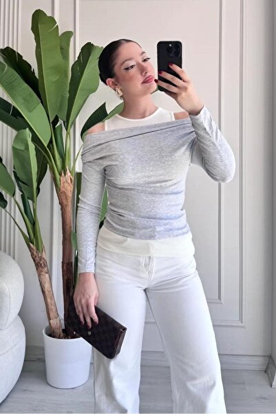 aura7 collection Women's Clothing Athlete Look Double Layer Bluz