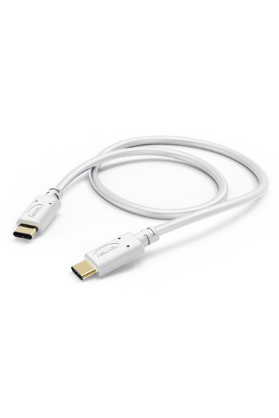 Hama Cablu de încărcare/date, USB Type-C - USB Type-C, 1,0 m, alb