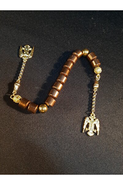 MRYart Metallic Copper Color Hematite Stone Zaza Prayer Beads