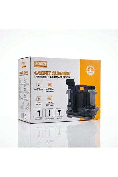 Denx Dx2908 450W Portable Carpet and Upholstery Cleaner with 15Kpa Suction