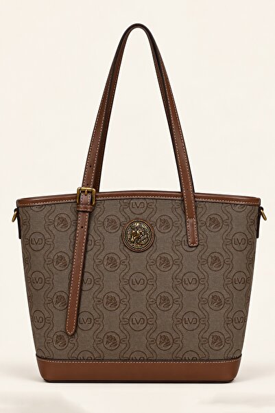 Levidor Authentic Logo Detailed Casual Medium Size Shopper Women's Shoulder B...