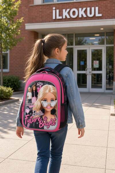 DODOMAR Barbie Elementary School Backpack 40X27X15 cm