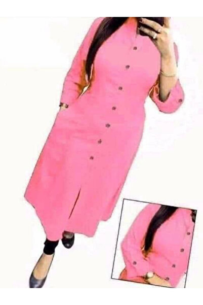 MYSMAR Pink Cotton Top - NJF2346 | Pink-Size:2XL-44-Inches