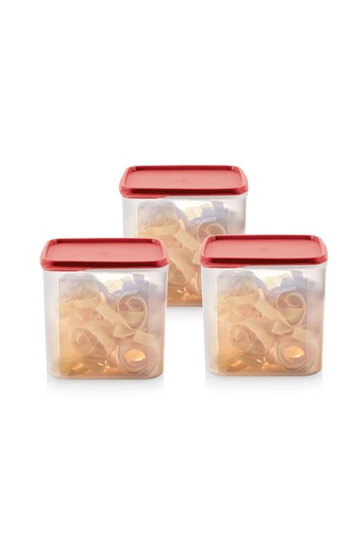 Tupperware Modüler Saklama Kabı Dikdörtgen 3.9L 3’lü Set