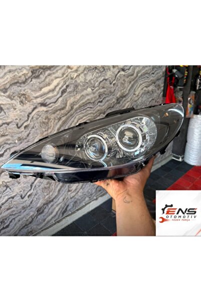 Genel Markalar Peugeot 206 Çift Mercekli Far Takımı | İç Kısmı Siyah