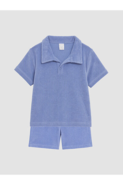 LC Waikiki Polo Collar Baby Boy Shorts Set