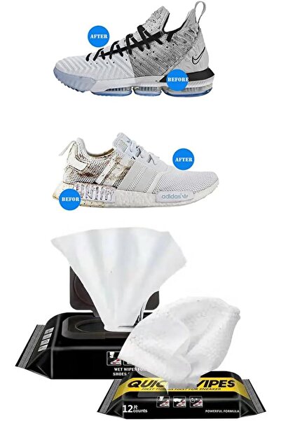 AYMNOOR 30-Piece Sneaker Wipes, Quick Portable Shoe Cleaner Wipes, Removes Di...
