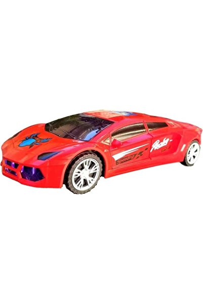 genric Red Sports Race Car Toy with 360 Spinning, Music, Projection Light Sho...