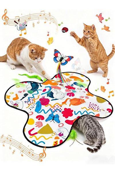 GENERAL Interactive Cat Toy for Playing Hide and Seek and Automatic Fetch, Mo...