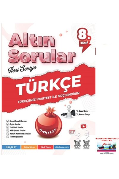 Nartest Yayınları 2026-2027 Müfredat 8. Sınıf Altın Sorular Türkçe