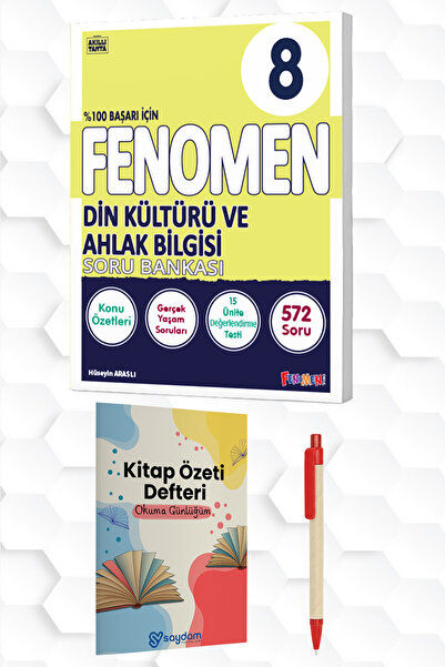 2027 FENOMEN YAYINLARI LGS 8.SINIF DİN KÜLTÜRÜ-A SORU BANKASI VE HEDİYELER