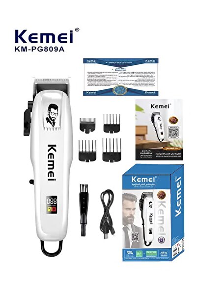 Kemei ماكينة حلاقة الشعر الكهربائية القابلة لإعادة الشحن KM-PG809A