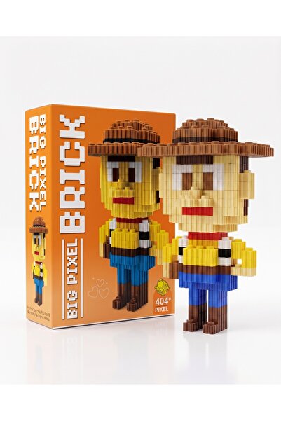 NETAVANTAJ Şerif Woody Tasarımlı Büyük Parçalı Blok Oyuncak Seti Big Pixel Br...