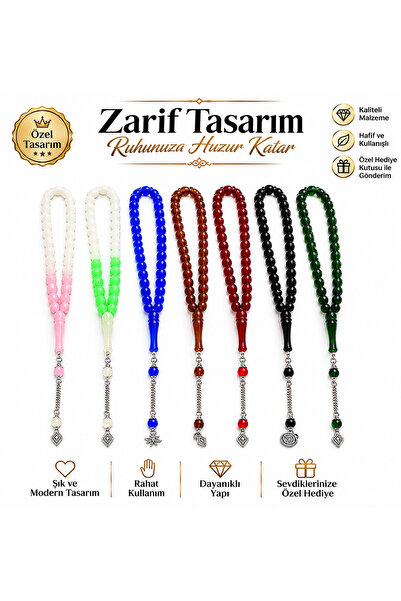 7 Adet Arpa Kesim 7*11 Ölçüde Tesbih , Hediyelik Tespih , Erkek Hediyelik