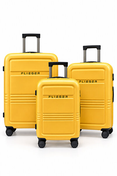 Flieger Luggage مجموعة حقائب سفر فاخرة من ثلاث قطع من FLIEGER، حقائب صلبة عصر...