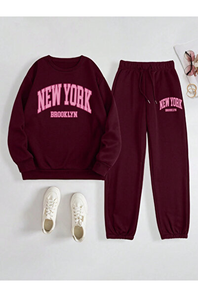 DASH WEAR Unisex Cotton New York Brooklyn Printed Oversize Crew Neck Top and ...