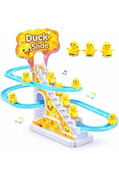 Tec Tavakkal Automatic Duck Slide Race Track Toy Set with Lights and Music