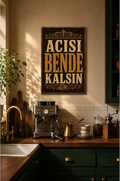 ZURİ DESİGN Kutak za kafu, okvir za slike, izgled MDF zidne slike, kolekcija ...