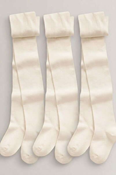 COTENCONCEPT 3 Pieces of Girls' Cotton Combed Cotton Pantyhose