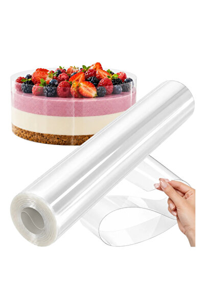 Ruhhy Folie Margine Cofetarie PET Transparent Torturi Mousse Cheesecake