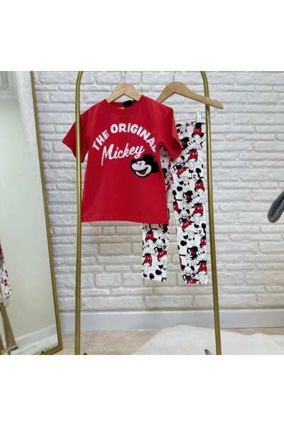 erayalpkids Girl's Red T-Shirt Leggings Set