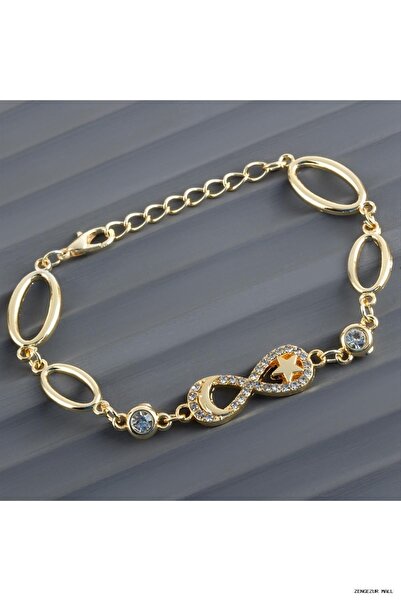 ZERO LAND Zngzrmll Moon Star Stone Tr (234436) Bracelet Yellow