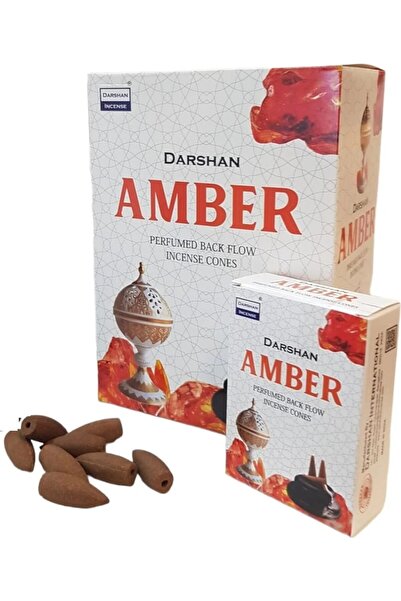 Amber Kokulu 10 Adet Geri Akış Tütsü | Backflow Şelale Tütsü | Kalıcı Oda Kokusu | Yoga, Meditasyon, Ev ve Ofis İçin