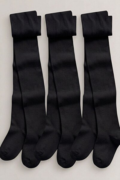 COTENCONCEPT 3 Pieces of Girls' Cotton Combed Cotton Pantyhose