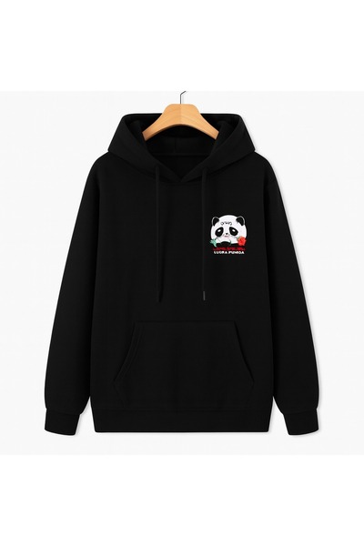 JANTIL MODA Unisex Oversize Φούτερ με κουκούλα με 3 κλωστές, τσέπη καγκουρό κ...
