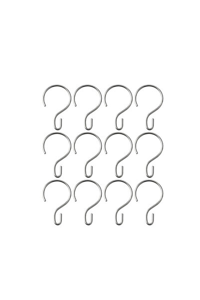 IKEA duş perdesi halkası , metal rengi