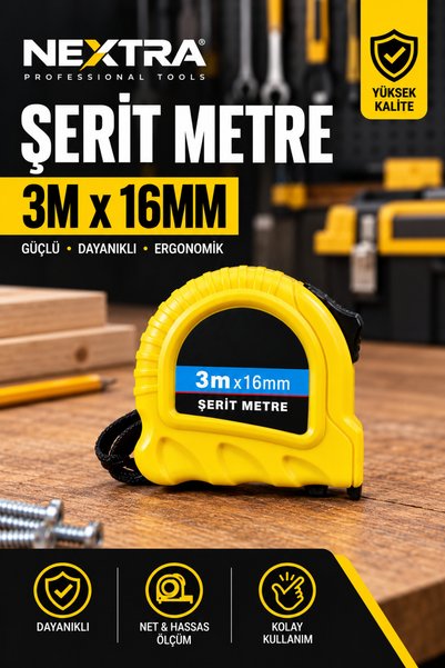Generic Brand 3-metarska traka za merenje 3M x 16MM čelična traka za merenje,...