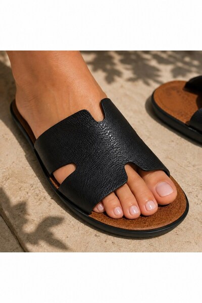 rs riva shoes نعال نسائية من الجلد مريحة للاستخدام اليومي في الصيف والشاطئ والحديقة والمنزل والداخل والخارج
