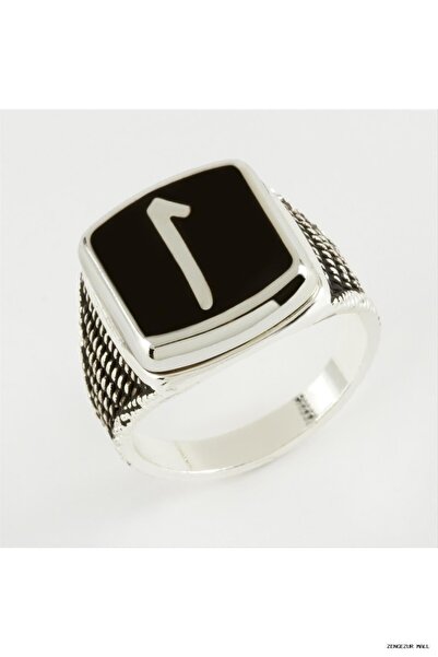 ZERO LAND Zngzrmll Elif Written Metal Men's Ring Silver (00801) Color 19