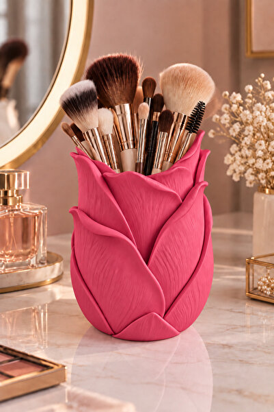 Belupa Decorative Tulip Shaped Brush Holder Pen Holder Makeup Table Organizer...