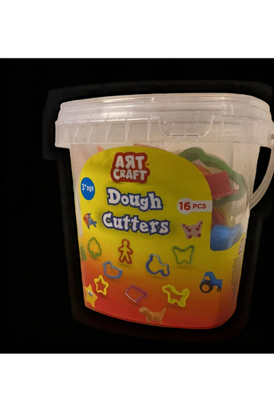 Art Craft Dough Cutters Oyun Hamuru Kalıpları 16 Parça Şekil Kesici Set 3+ Yaş