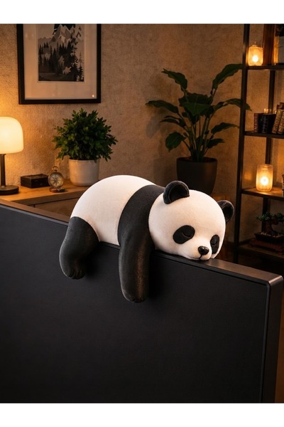 3D Print Panda Figür Monitör ve Masalar İçin Dekor