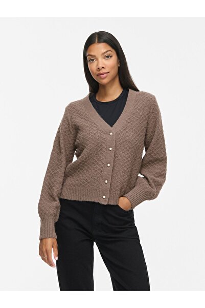 VILA Strickjacke VITULI V-Ausschnitt