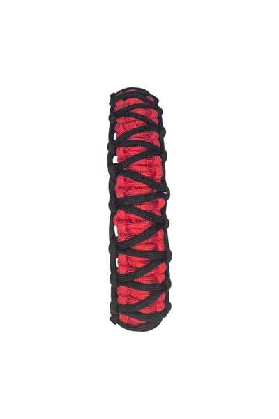 moonparacord Dog Collar Black on Red Color 40-46 cm