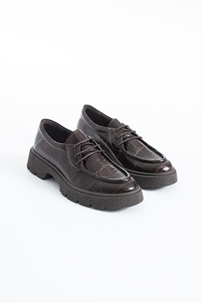 dericia shoes Florina Women's Genuine Leather Lace-Up Casual Shoes