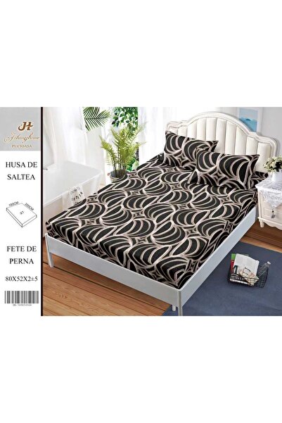 OEM Σετ Κλινοσκεπασμάτων Σατέν Βαμβακερό 2 Ατόμων 3 Τεμαχίων με Ελαστικό 180x...