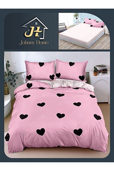 CasaDesteapta.ro Satin Cotton Duvet Cover Set 2 Persons 4 Pieces with Stretch...