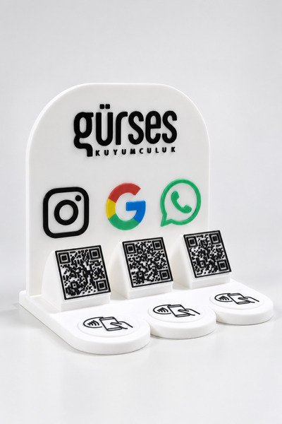Qr Nfc Sosyal Medya Standı