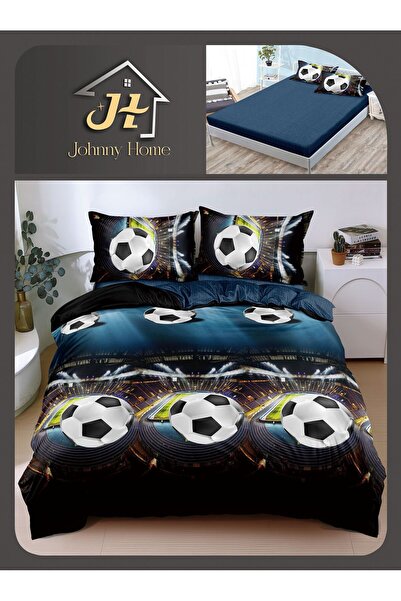CasaDesteapta.ro Lenjerie de Pat Bumbac Satinat 2 Persoane 4 Piese cu Elastic...