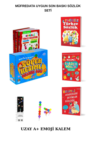 Mercan Okul Yayınları Mercan Okul Ema Yayınları Resimli Türkçe- Resimli İngil...