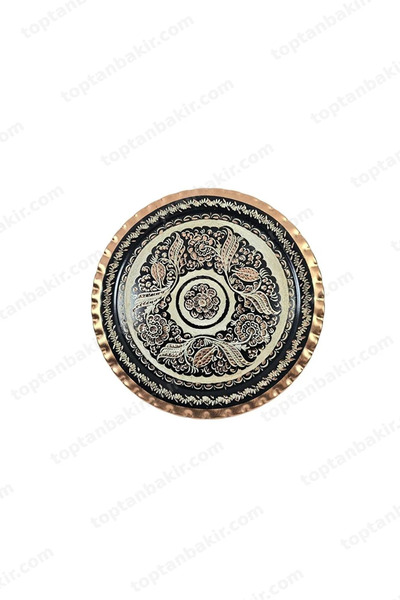Haale Copper Erzinjan Hand Embroidered Tray 25 cm